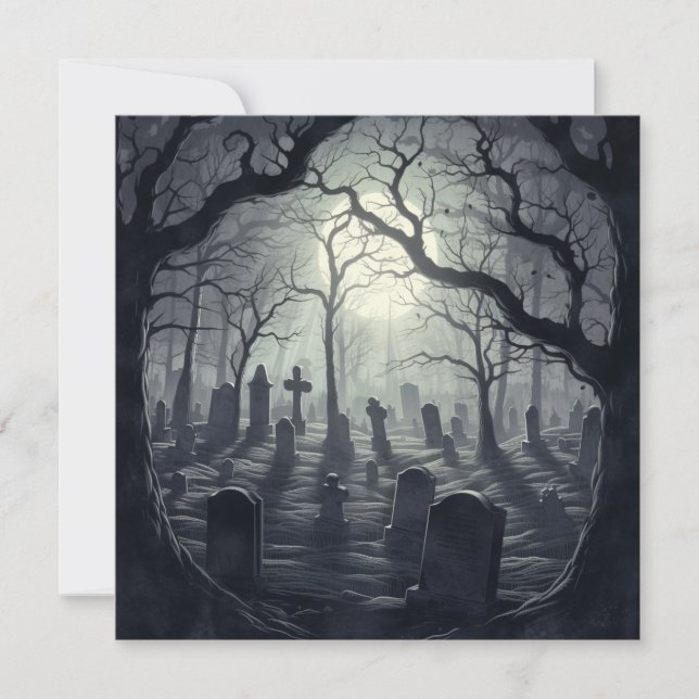 Spuk Friedhof: Der Nebel der Ewigkeit Einladung (Vorderseite)