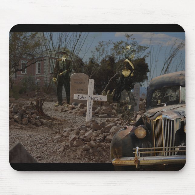 Spuk Friedhof im Grabstein Mousepad (Vorne)