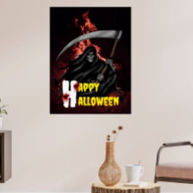 Spuk Grim Sensenmann Custom Halloween Posters