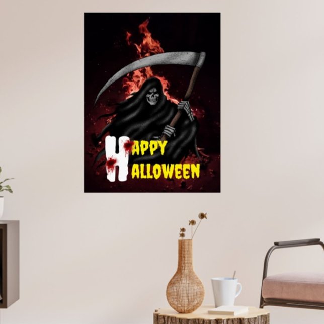Spuk Grim Sensenmann Custom Halloween Posters Poster (Von Creator hochgeladen)