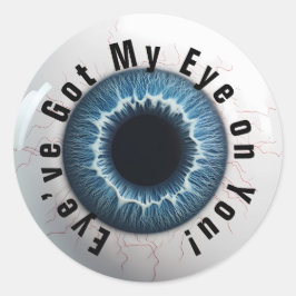 👁️ Spuk Halloween-Auge Runder Aufkleber