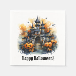 Spuk Halloween Castell Paper Party Napkin Serviette