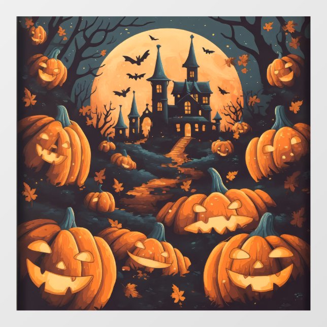 Spuk Halloween-Fensterklammer Fensteraufkleber (Blatt)