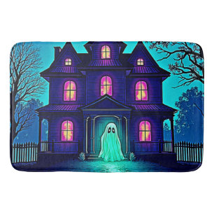 Spuk Halloween-Ghost-House-Design Badematte