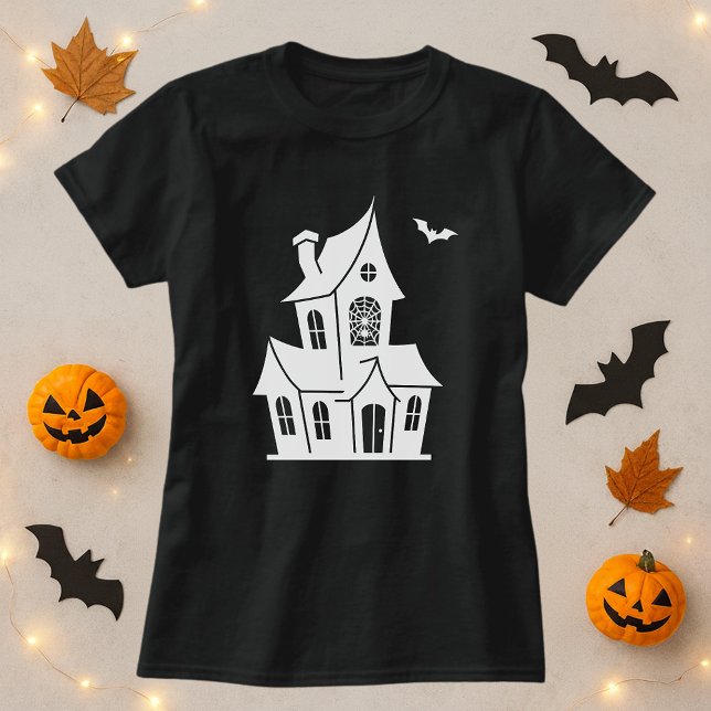 Spuk Halloween-Haus T-Shirt (Von Creator hochgeladen)
