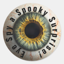 👁️ Spuk Halloween Spionin spy spooky ... Runder Aufkleber