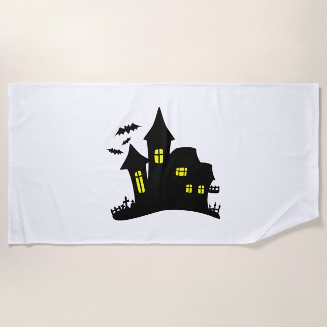 Spuk Halloween Strandtuch (Vorderseite)