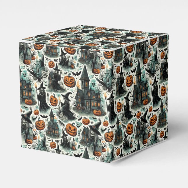 Spuk Halloween-Thema Geschenkschachtel (Vorderseite)