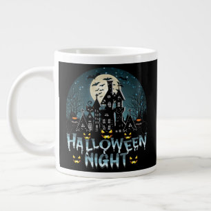 Spuk Haus, Beängstigende Halloween-Nacht Jumbo-Tasse
