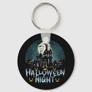 Spuk Haus, Beängstigende Halloween-Nacht Schlüsselanhänger