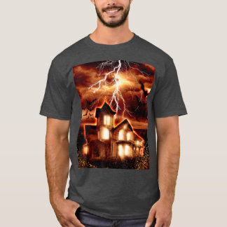 Spuk Haus Blitz und Thunder T-Shirt