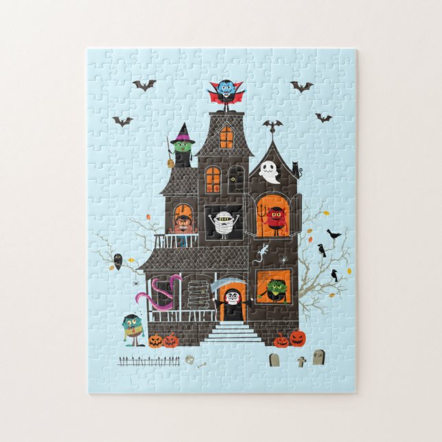 Spuk Haus der Familie Funny Spookoky Monster (Vertikal)