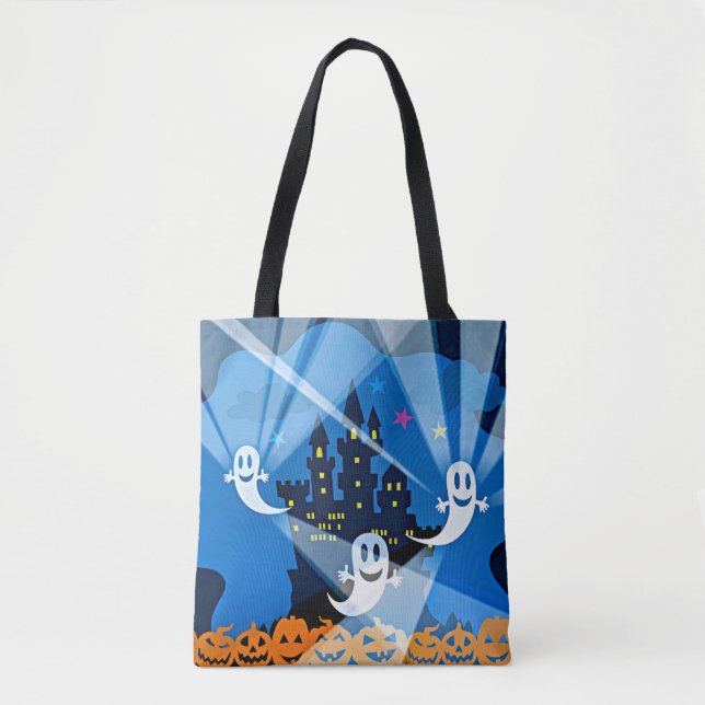 Spuk Haus, Geist und Pumpkins Tasche (Vorderseite)