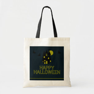 Spuk Haus, glückliches Halloween Tragetasche