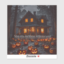 Spuk Haus - Halloween Aufkleber