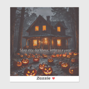 Spuk Haus - Halloween Aufkleber