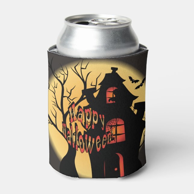 Spuk Haus - Halloween Dosenkühler (Kanne Vorderseite)