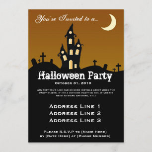 Spuk Haus-Halloween-Party-Einladung Einladung