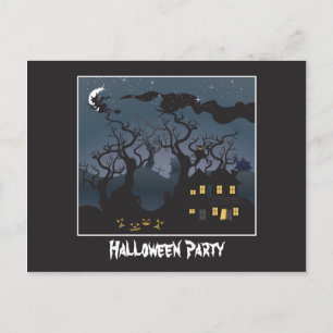 Spuk Haus-Halloween-Party-Einladung Einladungspostkarte