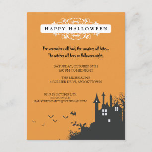 Spuk Haus-Halloween-Partyeinladung Einladung