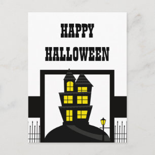 Spuk Haus Halloween Postkarte