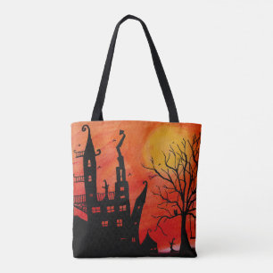 Spuk Haus Halloween Totbeutel Tasche