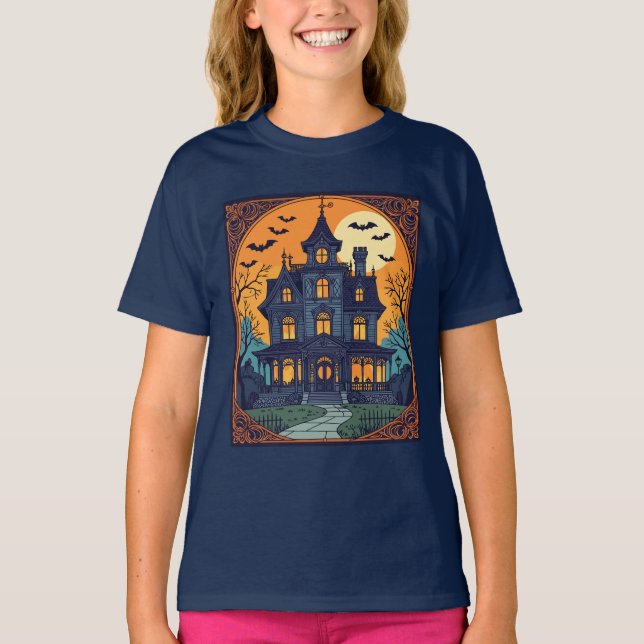Spuk Haus - leise Scream Street T-Shirt (Vorderseite)