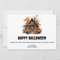 Spuk Haus mit Pumpkins Halloween