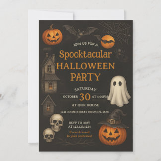 Spuk Haus Spooktacular Halloween Einladung