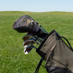 Spuk Haus Spooky Vollmondbaum und Fledermäuse Golf Headcover