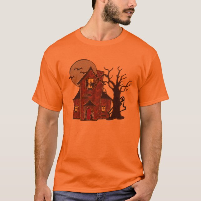 Spuk Haus-T - Shirt Halloweens (Vorderseite)