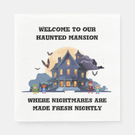 Spuk Haus um Mitternacht Serviette