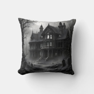 Spuk Haus und Wolf Magic Kissen