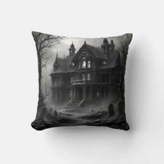 Spuk Haus und Wolf Magic Kissen