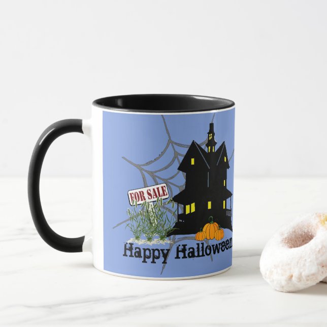 Spuk Haus zum Verkauf Tasse (Mit Donut)