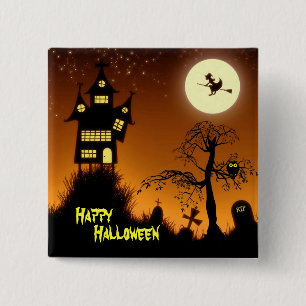 Spuk HausHalloween Button