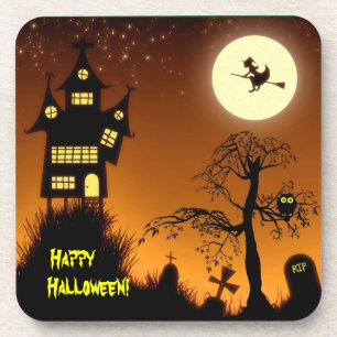 Spuk HausHalloween Getränkeuntersetzer