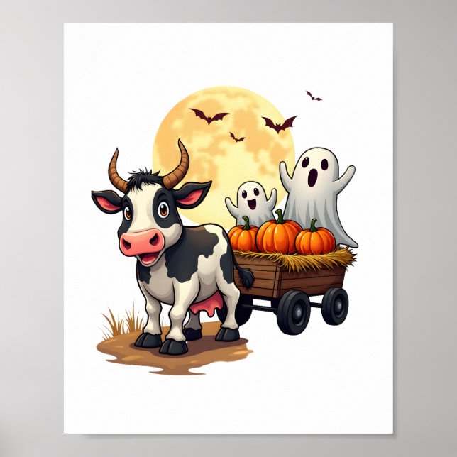 Spuk Hayride Cow Poster (Vorne)