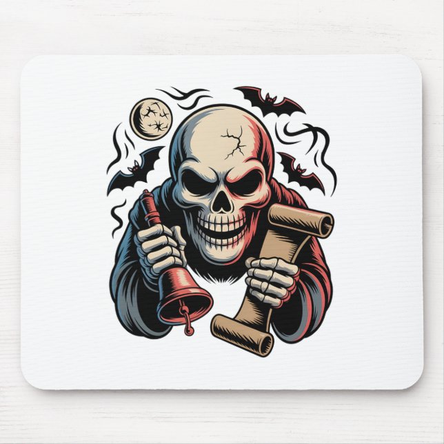 Spuk Herald Skeleton Halloween 1 Mousepad (Vorne)