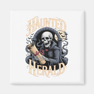 Spuk Herald Skeleton Halloween Magnet