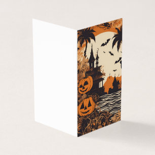 Spuk Herrenhaus Halloween Grußkarte