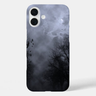 Spuk Himmel mit Ravens Blue Mist Spooky iPhone 16 Plus Hülle