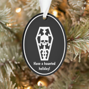 Spuk Holiday Spooky Horror Coffin Ornament