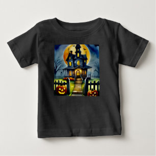 Spuk Hollow und Mond Baby T-shirt