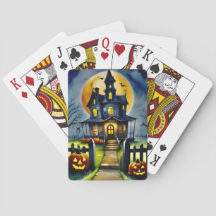 Spuk Hollow und Mond Spielkarten