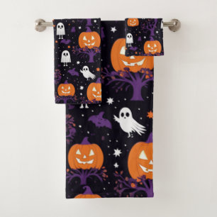 Spuk Homecoming: Halloween-Badetuch-Set Badhandtuch Set