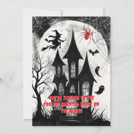 Spuk House Halloween Einladung