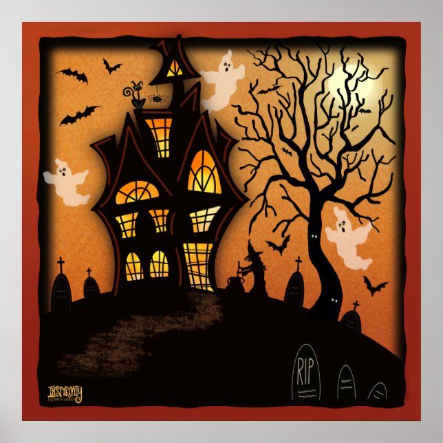 Spuk House Halloween Inspirivity Class Poster (Vorne)