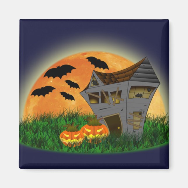 Spuk House Halloween Magnet (Vorne)