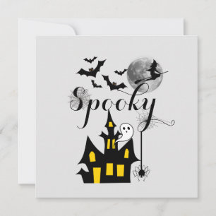 Spuk House Halloween-Party Spooky Karte